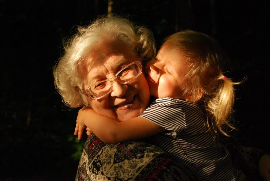 grandma and granddaughter
