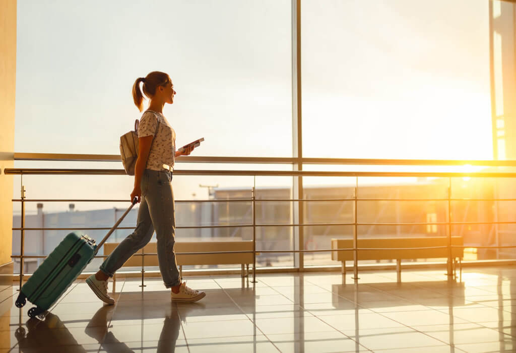 person at the airport