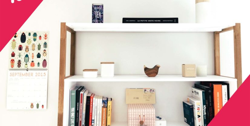 shelve and books