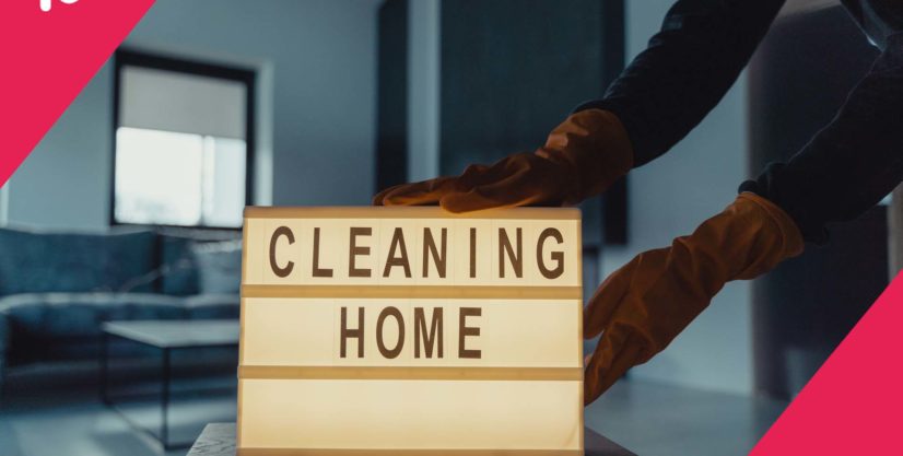 cleaning home