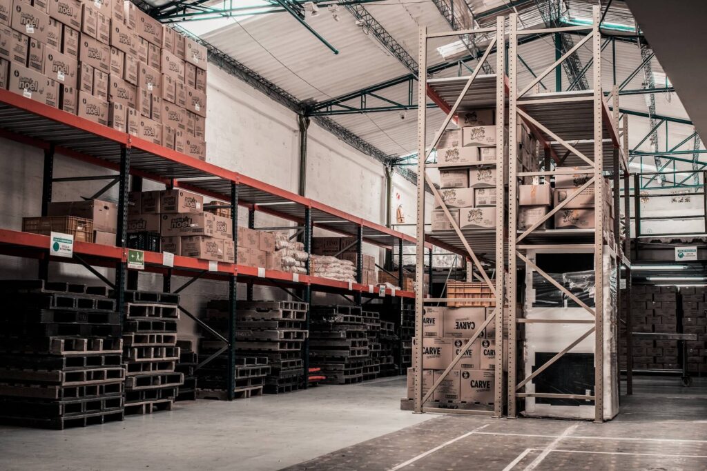 Photo of a warehouse 