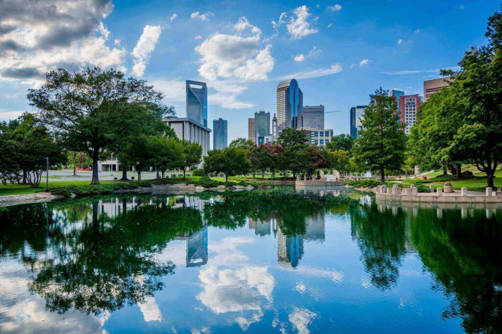 A beautiful view of Charlotte, NC