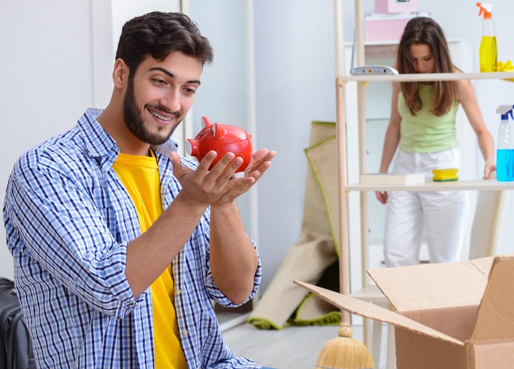 Person planning long distance moving company cost